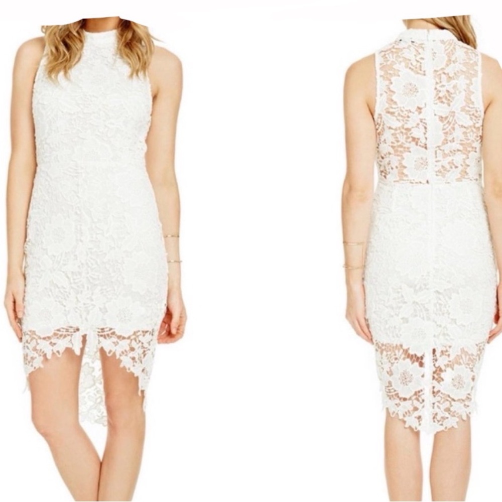 Astr White Lace High Low Samantha Dress